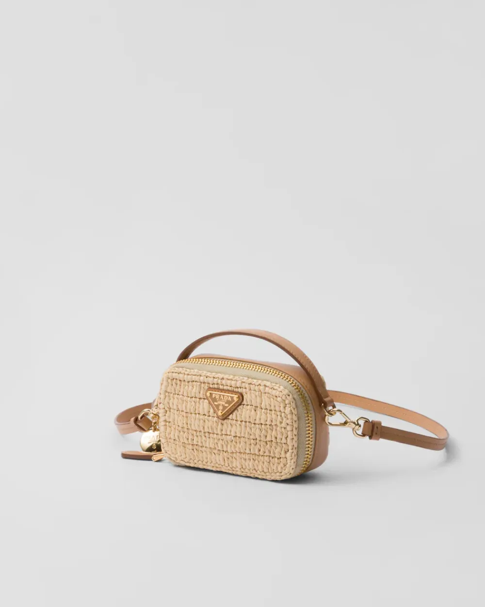 Mujer Prada PRADA SUMMER BAGS|MINIBOLSOS^Minipouch De Tejido Trenzado Y Piel