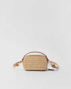 Mujer Prada PRADA SUMMER BAGS|MINIBOLSOS^Minipouch De Tejido Trenzado Y Piel