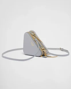 Mujer Prada MINIBOLSOS|MINIBOLSOS^Minipouch Triangular De Borreguillo Y Piel Saffiano