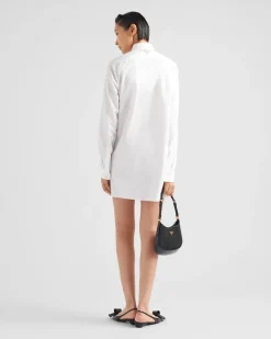 Mujer Prada VESTIDOS^Minivestido Camisero De Popelín
