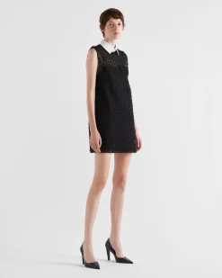 Mujer Prada VESTIDOS^Minivestido Con Cuello De Camisa
