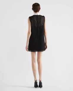 Mujer Prada VESTIDOS^Minivestido Con Cuello De Camisa