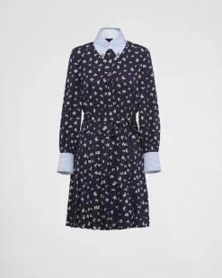 Mujer Prada VESTIDOS^Minivestido Con Estampado Jacquard