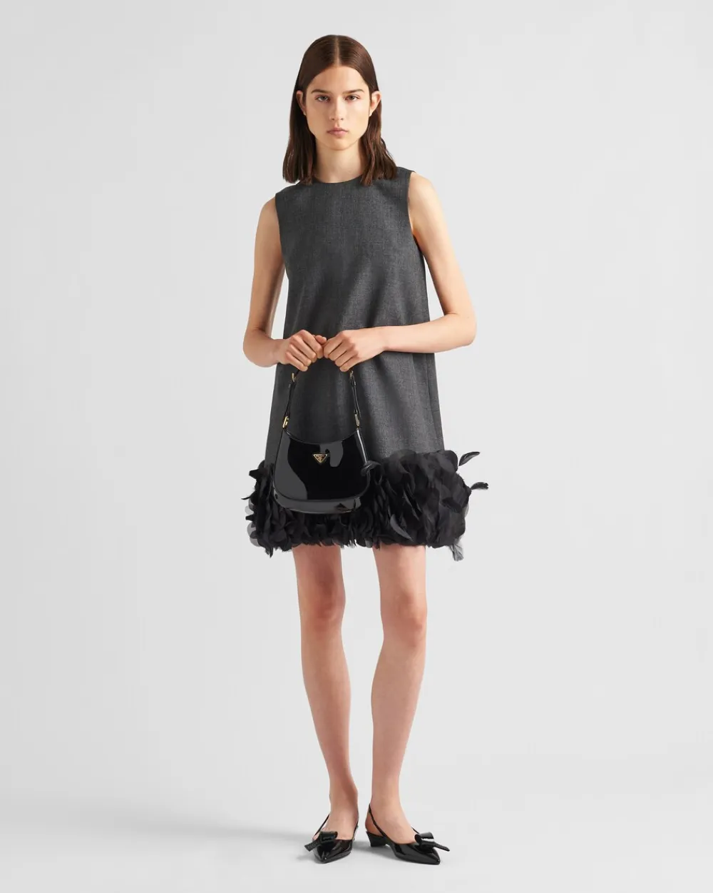 Mujer Prada VESTIDOS^Minivestido De Lana Bordado