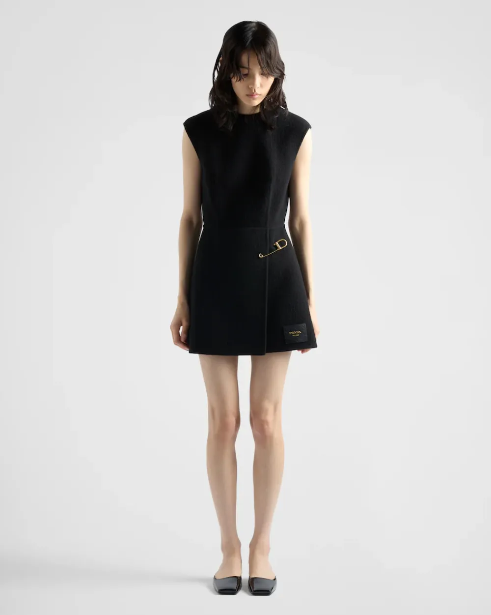 Mujer Prada VESTIDOS^Minivestido De Sarga Lavada