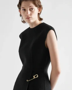 Mujer Prada VESTIDOS^Minivestido De Sarga Lavada