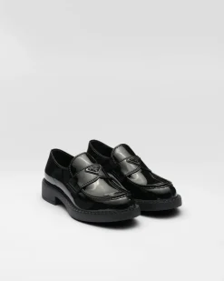 Hombre Prada MOCASINES^Mocasines Chocolate De Charol