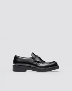 Hombre Prada MOCASINES^Mocasines Chocolate De Piel Cepillada