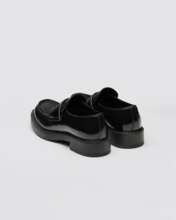 Hombre Prada MOCASINES^Mocasines Chocolate De Piel Cepillada