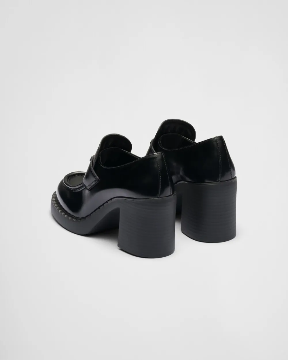 Mujer Prada MOCASINES^Mocasines Chocolate De Piel Cepillada
