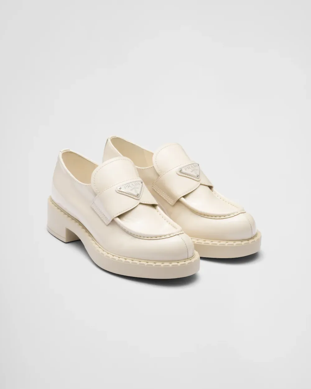 Mujer Prada MOCASINES^Mocasines De Charol Chocolate