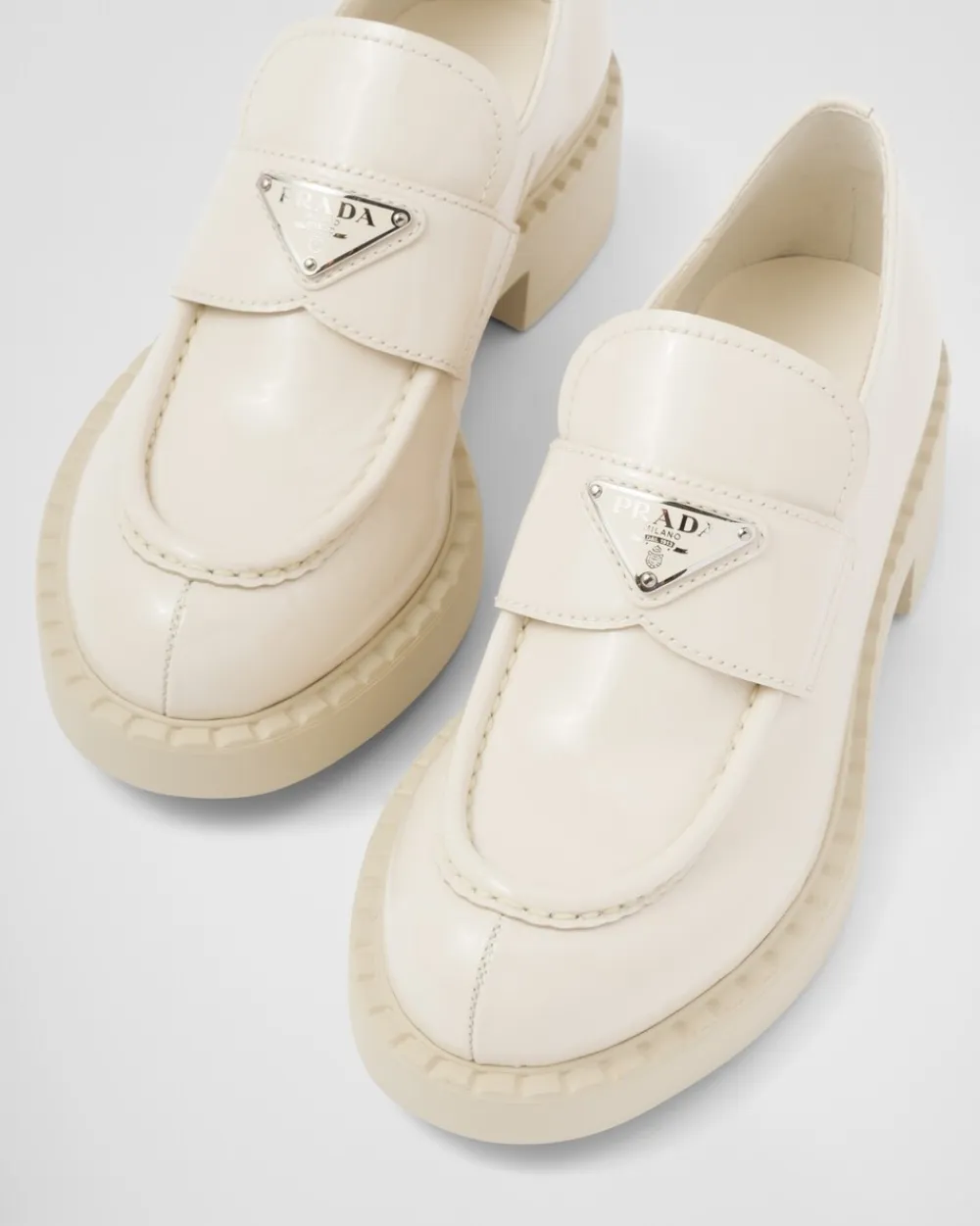 Mujer Prada MOCASINES^Mocasines De Charol Chocolate