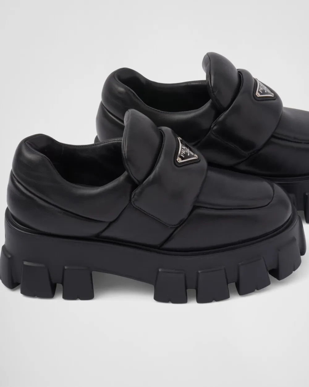 Mujer Prada MOCASINES^Mocasines De Napa Acolchada Suave