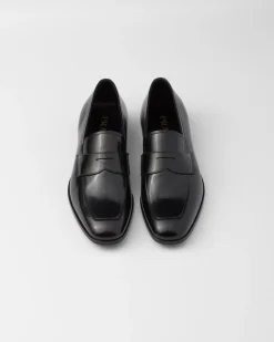Hombre Prada MOCASINES^Mocasines De Piel Cepillada