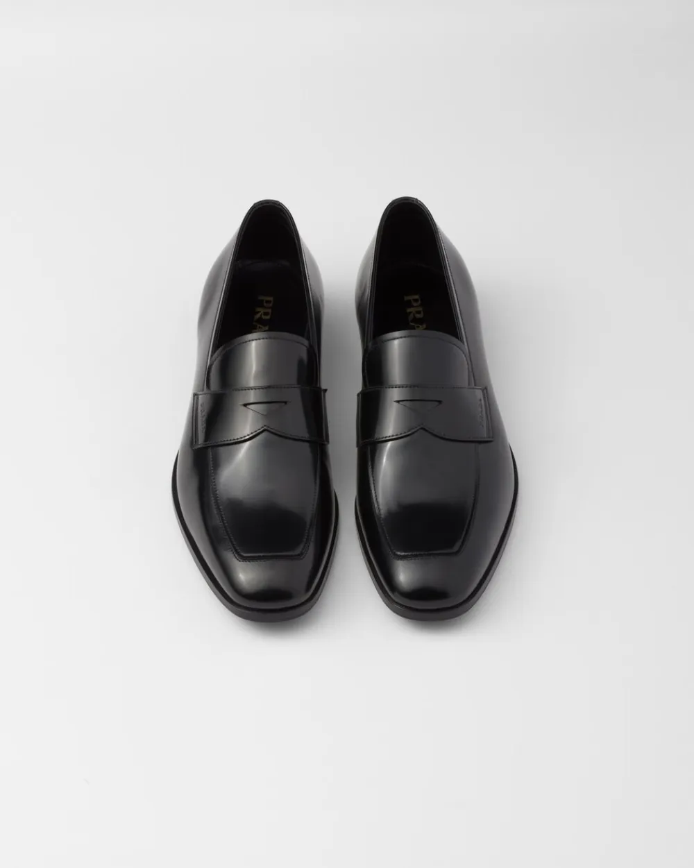 Hombre Prada MOCASINES^Mocasines De Piel Cepillada