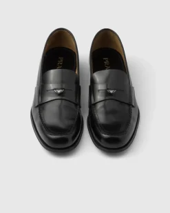 Hombre Prada MOCASINES^Mocasines De Piel Cepillada