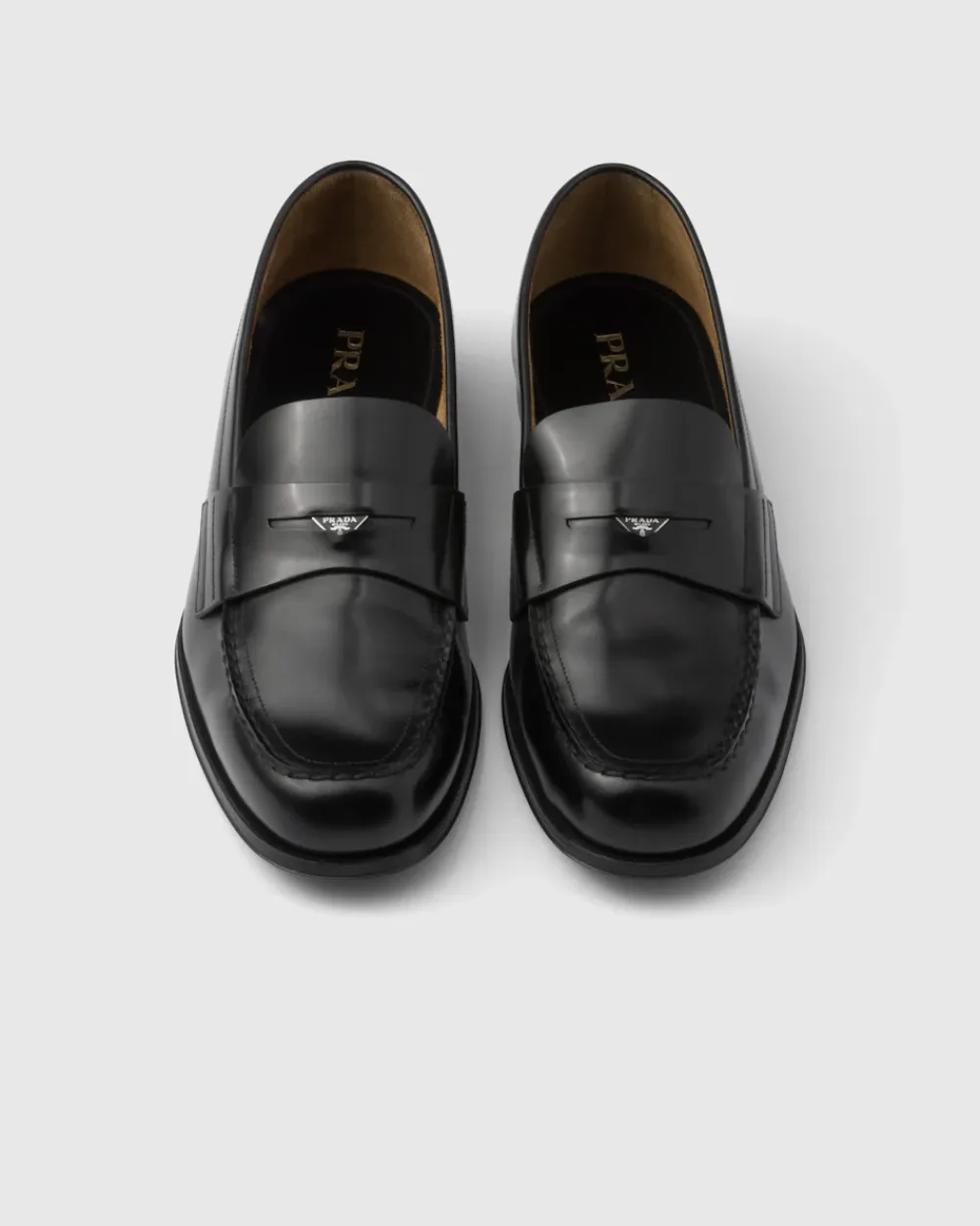 Hombre Prada MOCASINES^Mocasines De Piel Cepillada