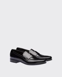Hombre Prada MOCASINES^Mocasines De Piel Cepillada