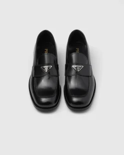 Hombre Prada MOCASINES^Mocasines De Piel Cepillada
