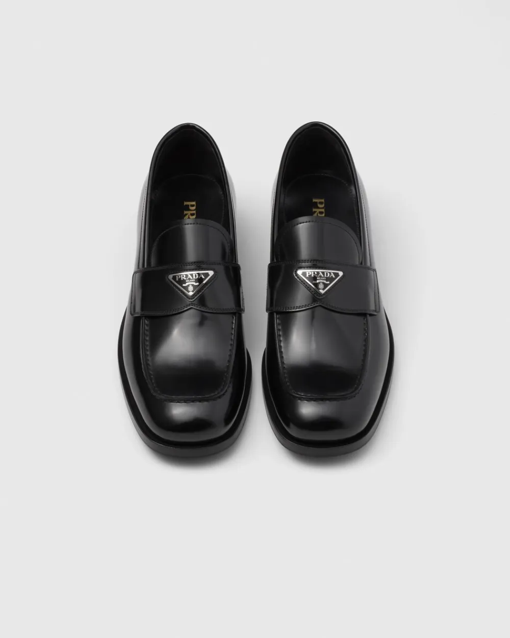 Hombre Prada MOCASINES^Mocasines De Piel Cepillada