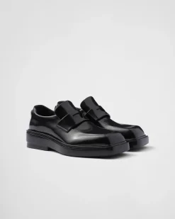 Mujer Prada MOCASINES^Mocasines De Piel Cepillada