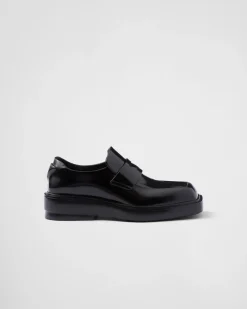 Mujer Prada MOCASINES^Mocasines De Piel Cepillada