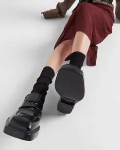 Mujer Prada MOCASINES^Mocasines De Piel Cepillada