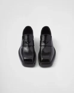 Mujer Prada MOCASINES^Mocasines De Piel Cepillada