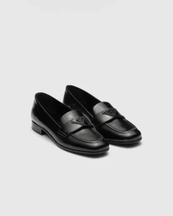 Mujer Prada MOCASINES^Mocasines De Piel Cepillada