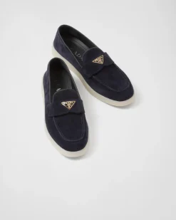 Mujer Prada MOCASINES^Mocasines De Piel De Ante