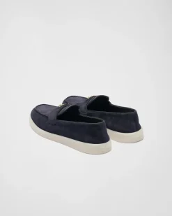 Mujer Prada MOCASINES^Mocasines De Piel De Ante