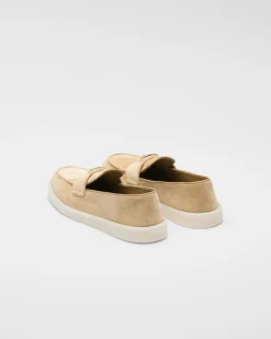 Mujer Prada MOCASINES^Mocasines De Piel De Ante