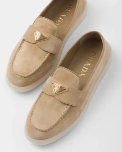 Mujer Prada MOCASINES^Mocasines De Piel De Ante