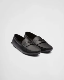 Hombre Prada DRIVE^Mocasines De Piel Saffiano