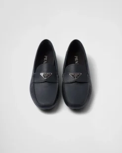 Hombre Prada DRIVE^Mocasines De Piel Saffiano