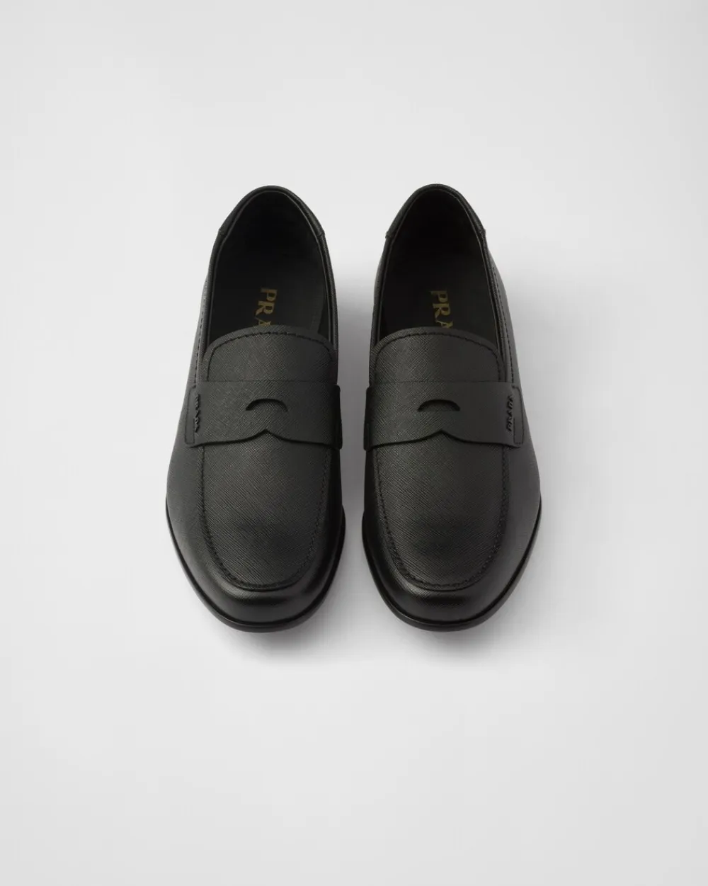 Hombre Prada MOCASINES^Mocasines De Piel Saffiano