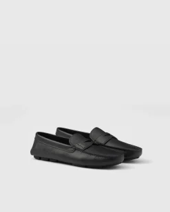 Hombre Prada DRIVE^Mocasines En Piel Saffiano