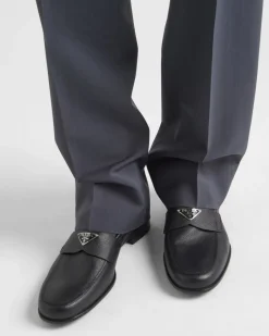 Hombre Prada MOCASINES^Mocasines En Piel Saffiano