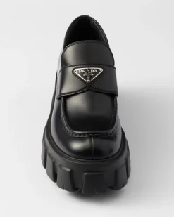 Mujer Prada MOCASINES^Mocasines Monolith De Piel Cepillada