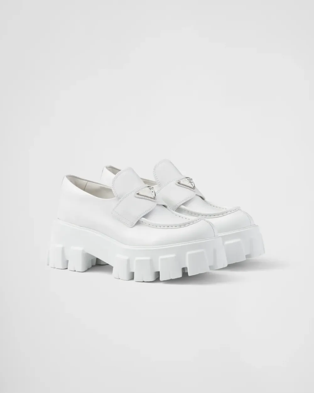 Mujer Prada MOCASINES^Mocasines Monolith De Piel Cepillada