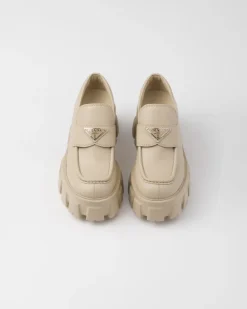 Mujer Prada MOCASINES^Mocasines Monolith De Piel Cepillada