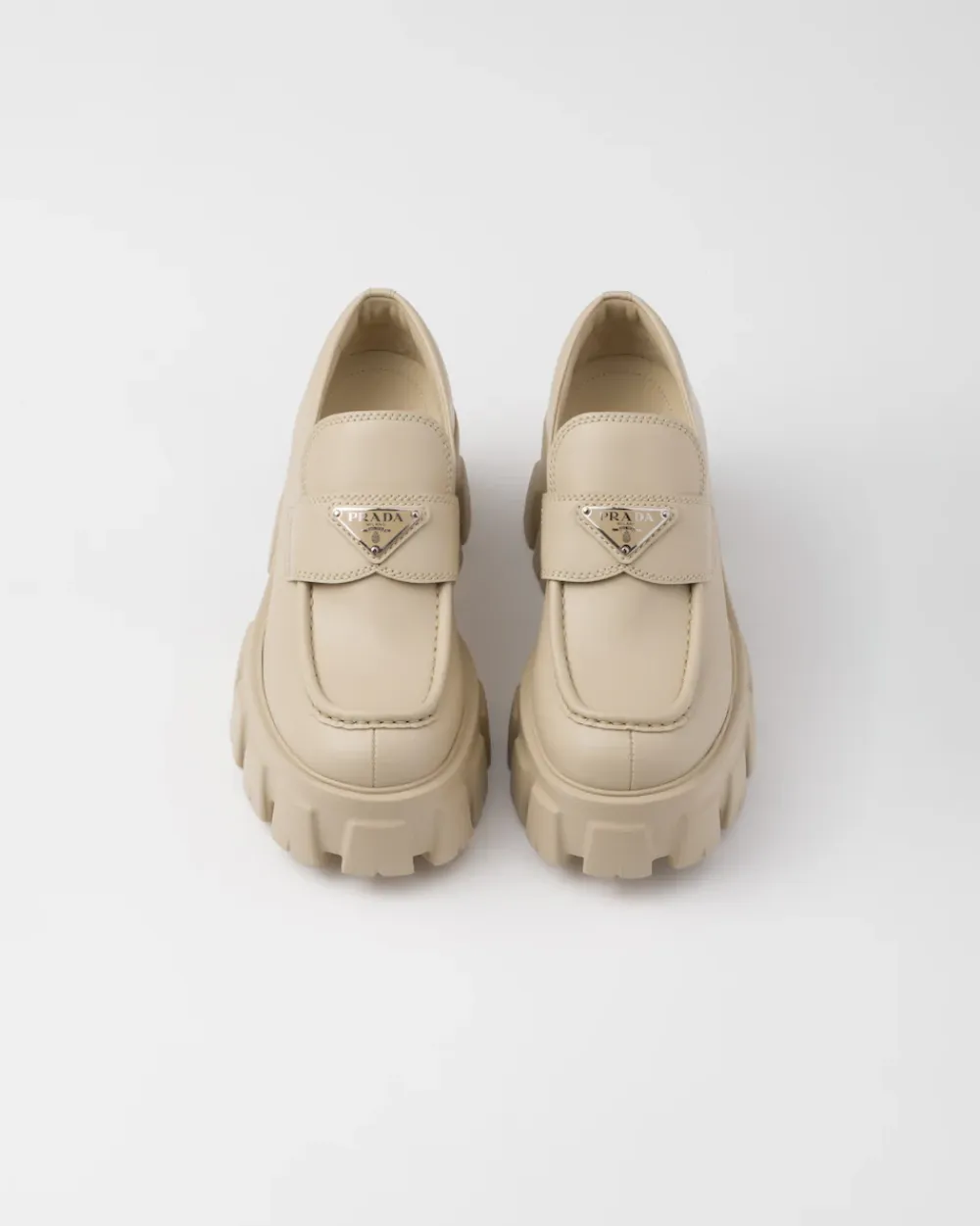 Mujer Prada MOCASINES^Mocasines Monolith De Piel Cepillada