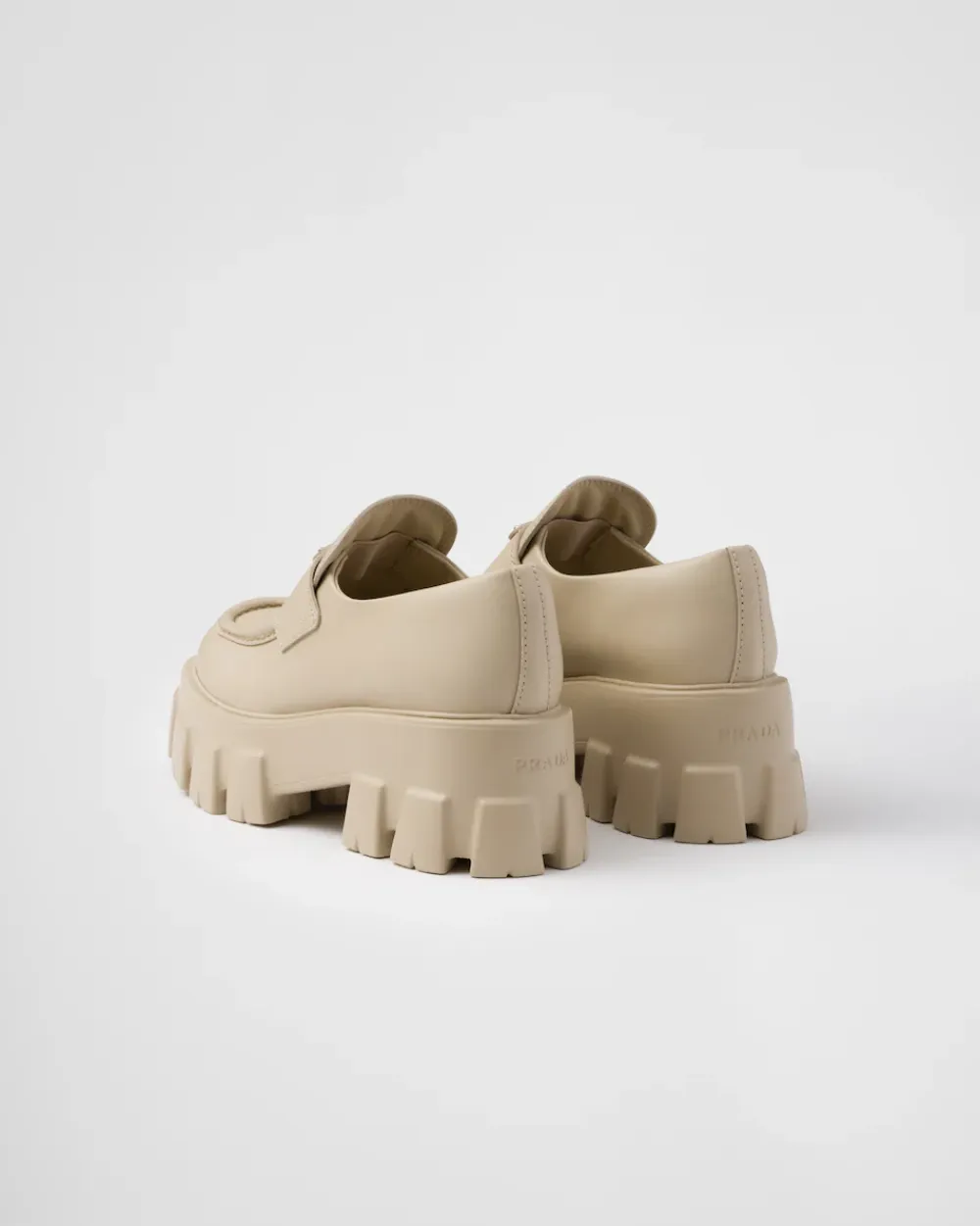 Mujer Prada MOCASINES^Mocasines Monolith De Piel Cepillada