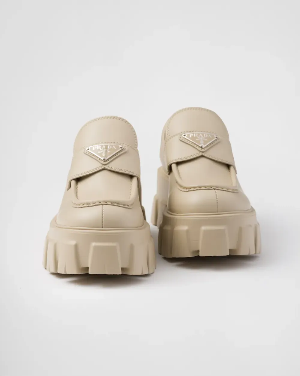 Mujer Prada MOCASINES^Mocasines Monolith De Piel Cepillada