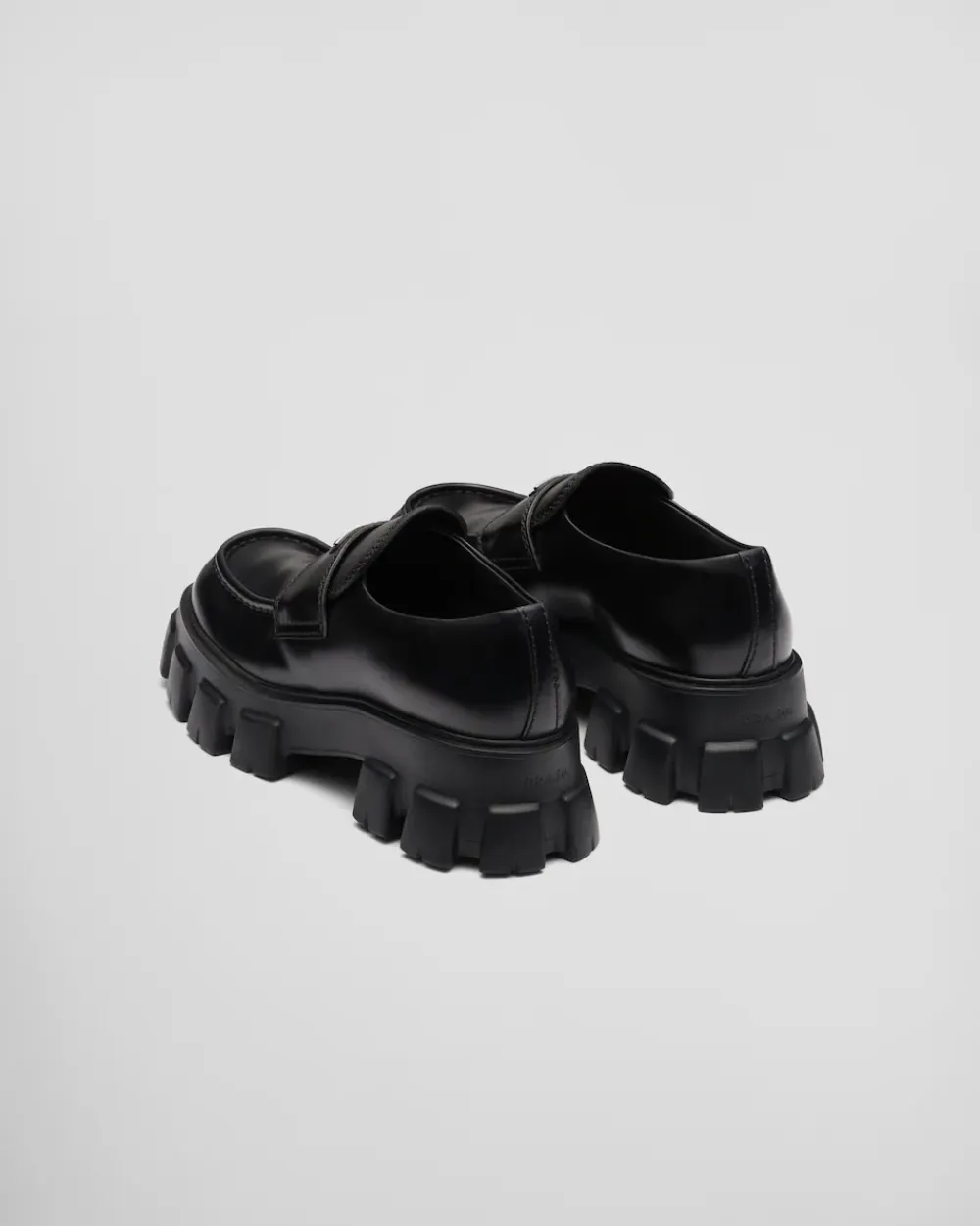 Hombre Prada MOCASINES^Mocasines Monolith En Piel Cepillada