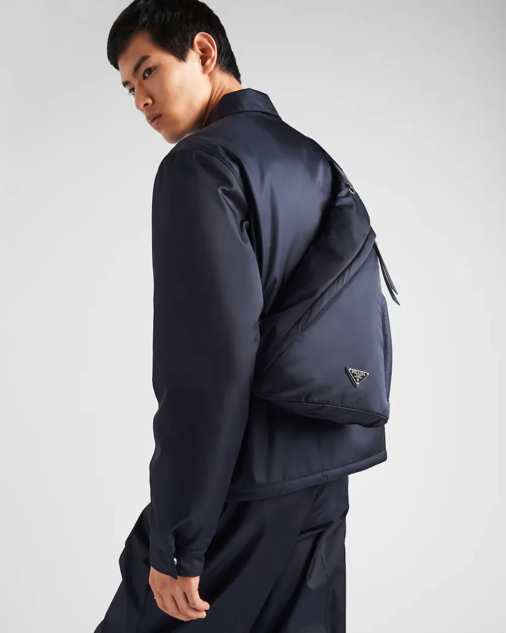 Hombre Prada COLECCIÓN MASCULINA|MOCHILAS Y RIÑONERAS^Mochila De Piel Y Re-nylon