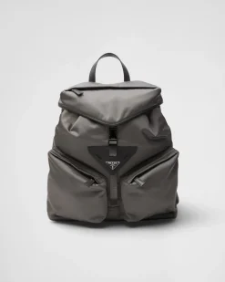 Hombre Prada COLECCIÓN MASCULINA|MOCHILAS Y RIÑONERAS^Mochila De Piel Y Re-nylon