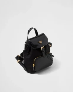 Mujer Prada MOCHILAS Y RIÑONERAS|MOCHILAS Y RIÑONERAS^Mochila De Re-nylon Y Piel Cepillada