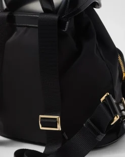 Mujer Prada MOCHILAS Y RIÑONERAS|MOCHILAS Y RIÑONERAS^Mochila De Re-nylon Y Piel Cepillada