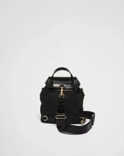 Mujer Prada MOCHILAS Y RIÑONERAS|MOCHILAS Y RIÑONERAS^Mochila De Re-nylon Y Piel Cepillada